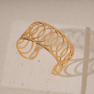 ECHO Bangle Bracelet: Distinctive Openwork Design for Any
