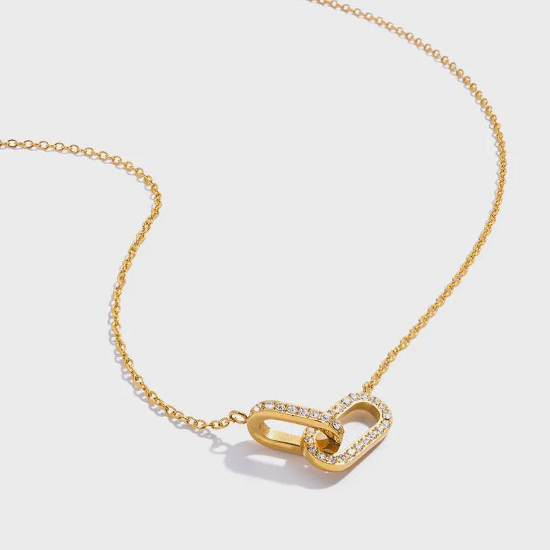 Classic Double Oval gold necklace
