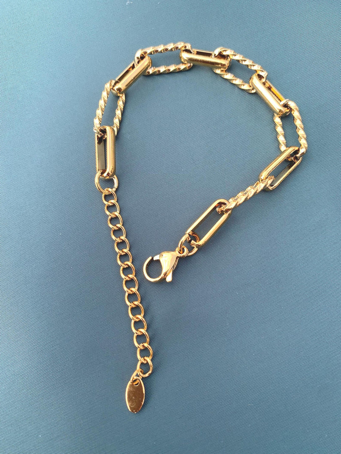 Geometric gold bracelet