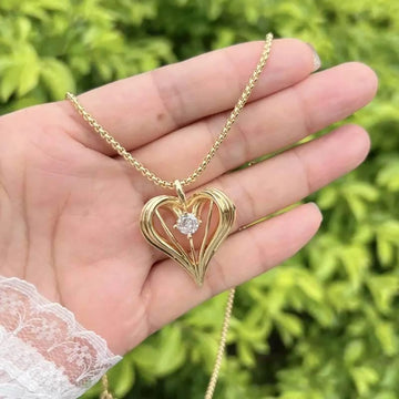 Sparkle heart pendant