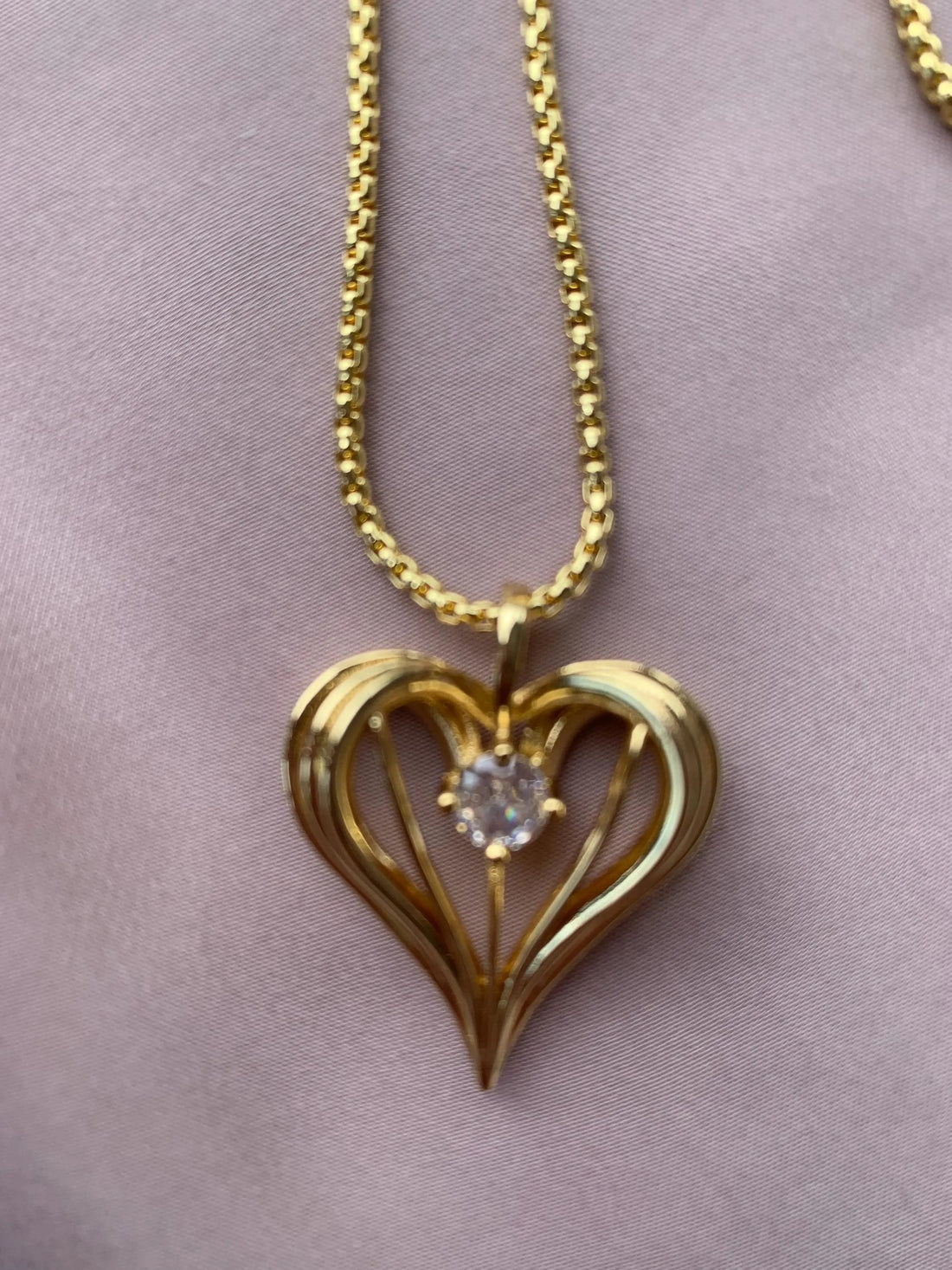 Sparkle heart pendant